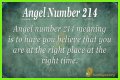 
ANGEL NUMBER 214

